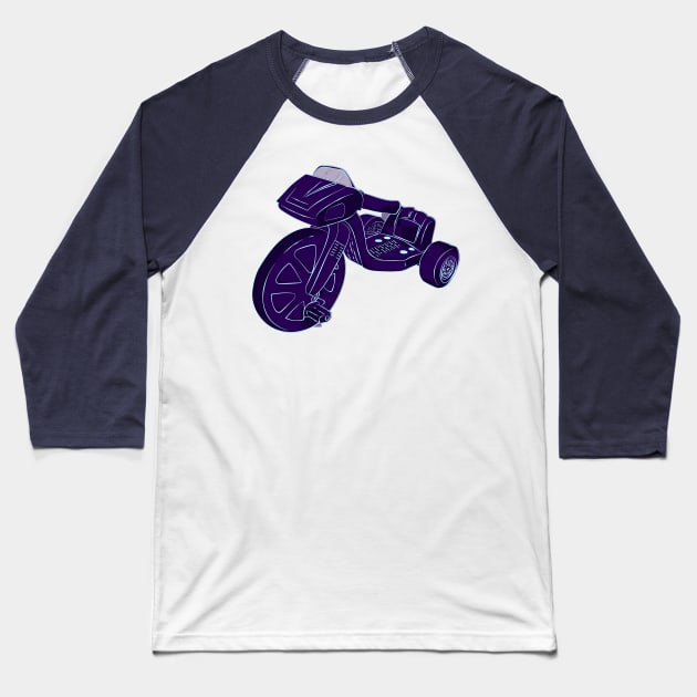 Big Wheel - Purple Baseball T-Shirt by Production6